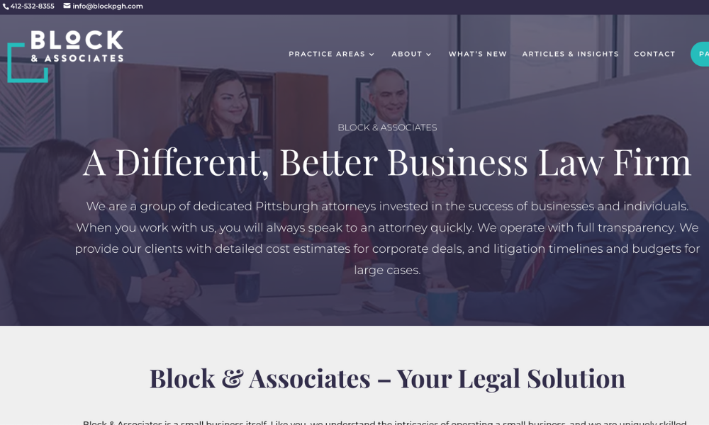 Block and Associates Homepage