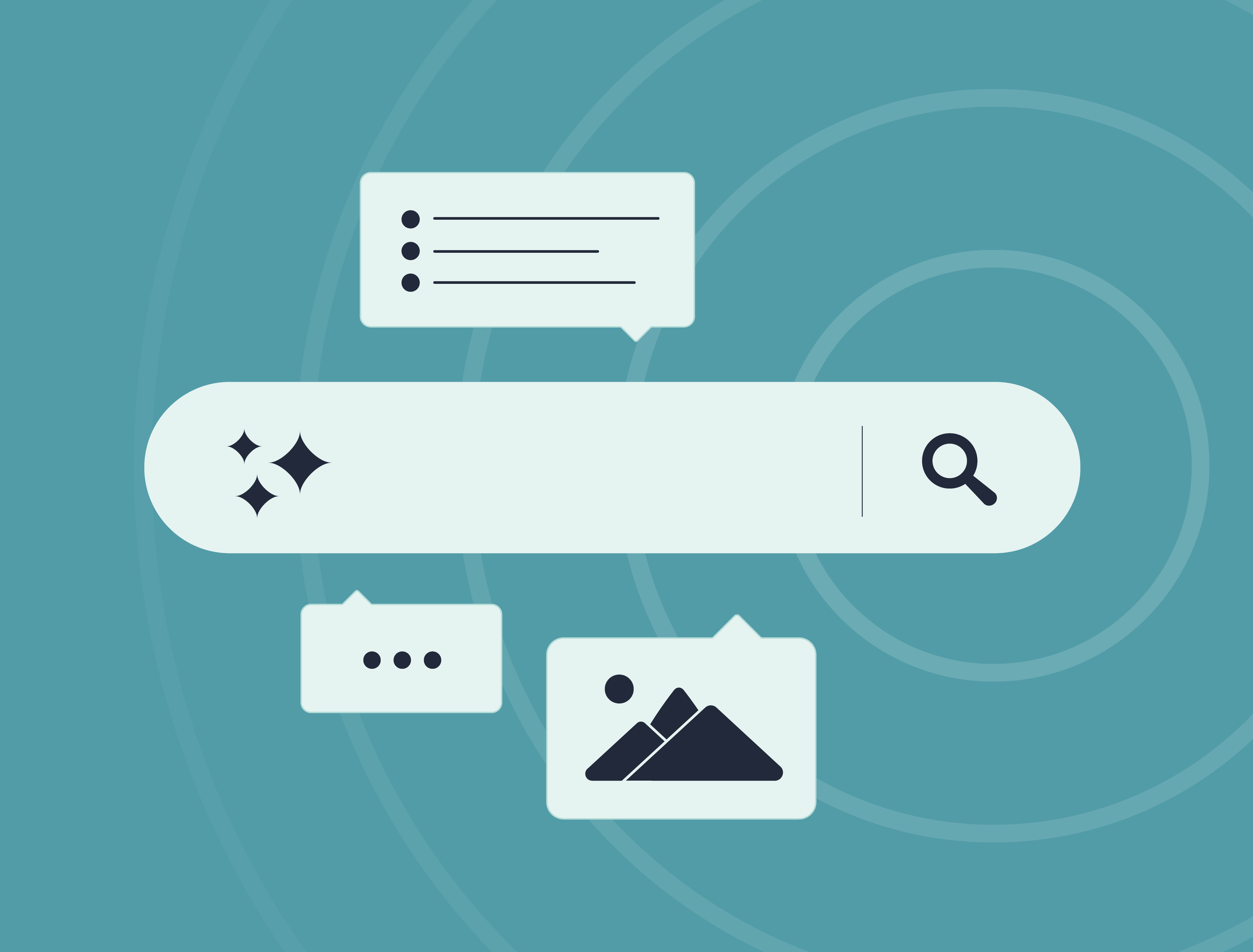 a search engine with icons